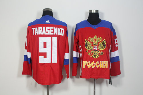 Team Russia 91 Tarasenko Red Hockey Jerseys