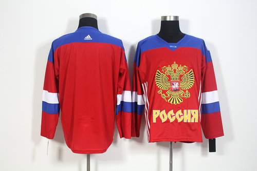Team Russia Blank Red Hockey Jerseys