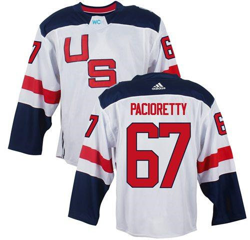 Team USA 67 Max Pacioretty White 2016 World Cup NHL Jersey