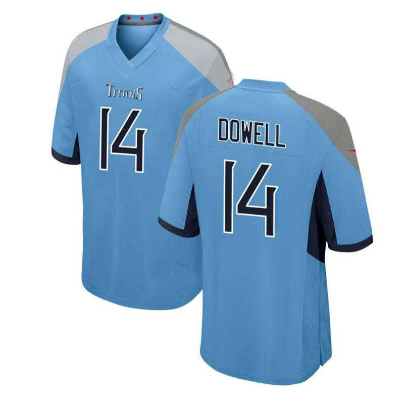 Tennessee Titans  #14 Colton Dowell Light Blue Stitched Vapor Limited Football Jerseys