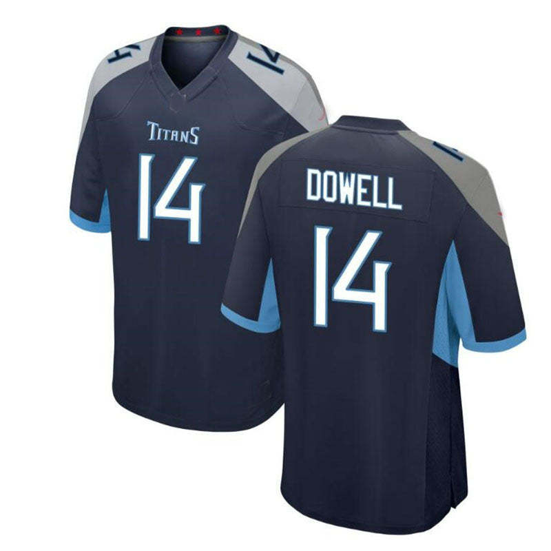 Tennessee Titans  #14 Colton Dowell Navy Stitched Vapor Limited Football Jerseys