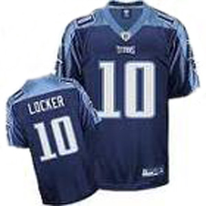 Tennessee Titans #10 Jake Locker Dark blue jerseys