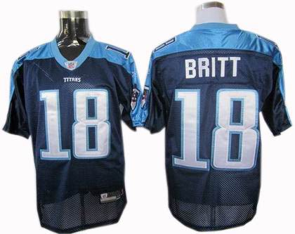 Tennessee Titans #18 Kenny Britt Jersey DK blue
