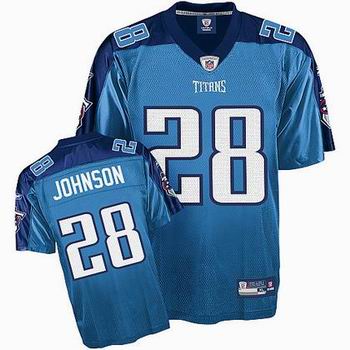 Tennessee Titans #28 Chris Johnson jerseys LT blue