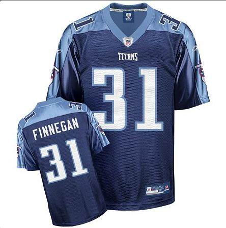 Tennessee Titans #31 Cortland Finnegan Replica Alternate Jerseys dark blue