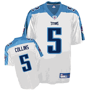 Tennessee Titans #5 Kerry Collins White Jersey