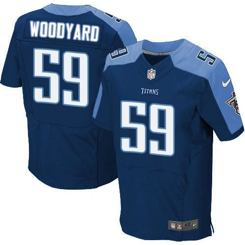 Tennessee Titans 59 Wesley Woodyard Navy Blue Alternate Nike NFL Elite Jersey