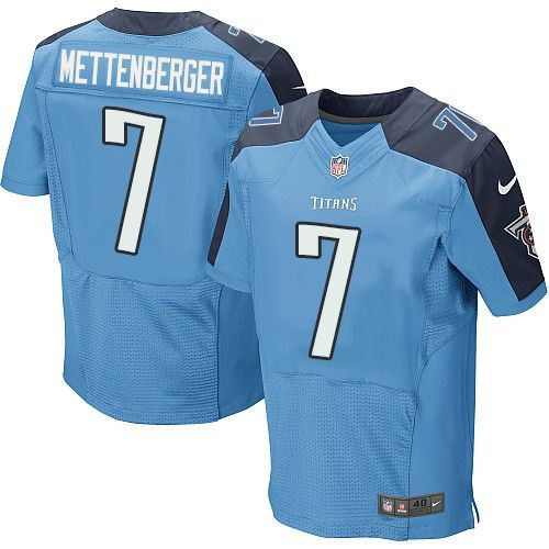 Tennessee Titans 7 Zach Mettenberger Light Blue Team Color Nike NFL Elite Jersey
