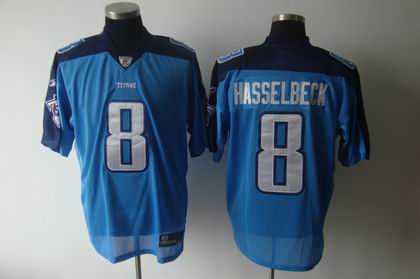 Tennessee Titans 8# Matt Hasselbeck LT BLUE Jersey