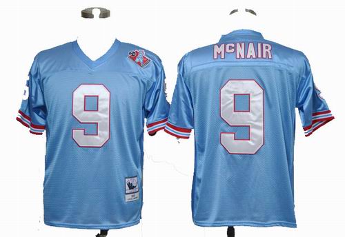 Tennessee Titans 9 Steve McNair Blue M&N 1997