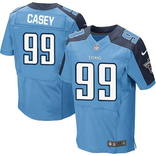 Tennessee Titans 99 Jurrell Casey Light Blue Team Color Nike NFL Elite Jersey