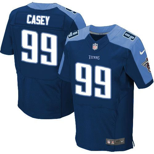Tennessee Titans 99 Jurrell Casey Navy Blue Alternate Nike NFL Elite Jersey