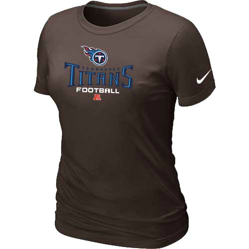 Tennessee Titans Brown Women's Critical Victory T-Shirt
