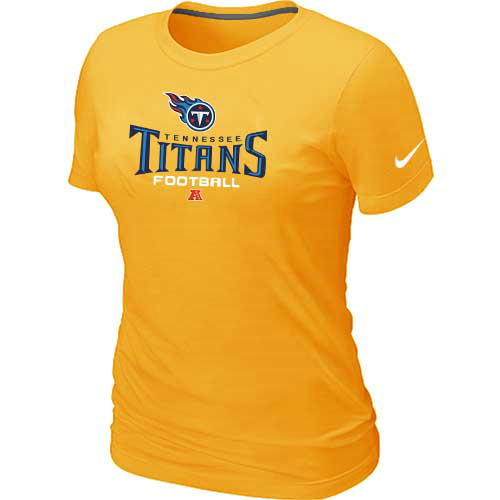 Tennessee Titans Yellow Women's Critical Victory T-Shirt
