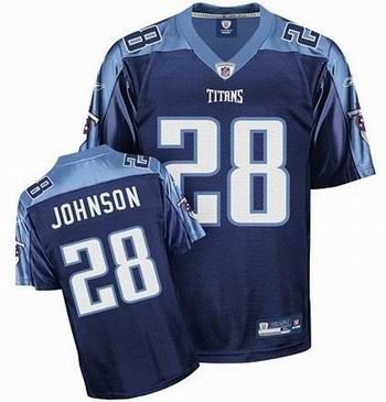 Tennessee Titans jersey 28# Chris Johnson Jersey Dark blue