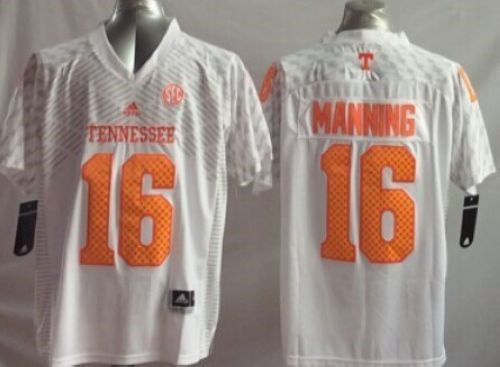 Tennessee Vols 16 Peyton Manning White Kid NCAA Jersey