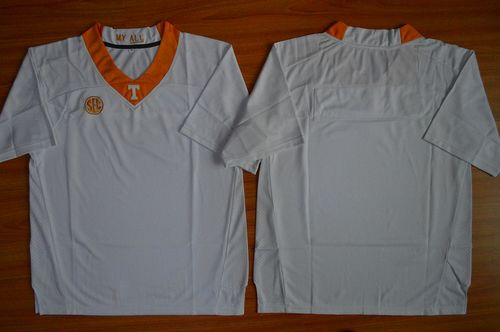 Tennessee Vols Blank White NCAA Jersey