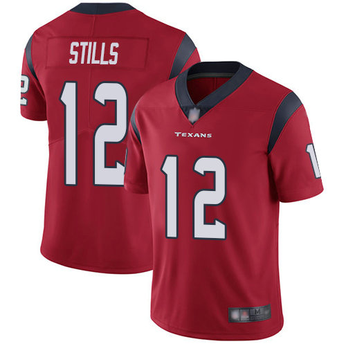 Texans #12 Kenny Stills Red Alternate Men's Stitched Football Vapor Untouchable Limited Jersey