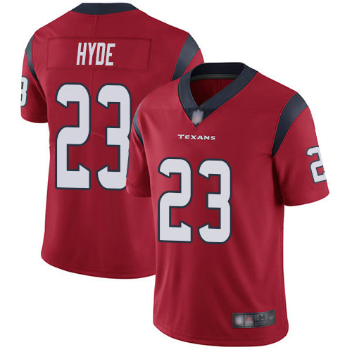Texans #23 Carlos Hyde Red Alternate Men's Stitched Football Vapor Untouchable Limited Jersey