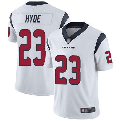 Texans #23 Carlos Hyde White Men's Stitched Football Vapor Untouchable Limited Jersey