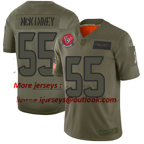 Texans #55 Benardrick McKinney Camo Youth Stitched Football Limited 2019 Salute to Service Jersey