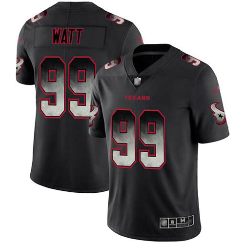 Texans #99 J.J. Watt Black Men's Stitched Football Vapor Untouchable Limited Smoke Fashion Jersey