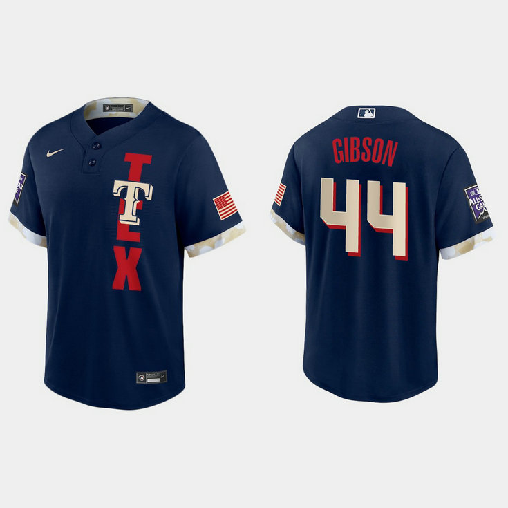 Texas Rangers #44 Kyle Gibson 2021 Mlb All Star Game Fan's Version Navy Jersey