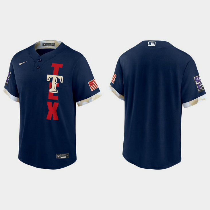 Texas Rangers 2021 Mlb All Star Game Fan's Version Navy Jersey