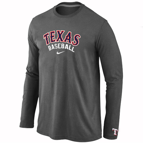 Texas Rangers Long Sleeve T-Shirt D.Grey
