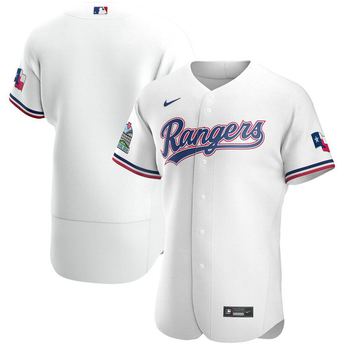 Texas Rangers Men's Nike White Home 2020 Authentic Team MLB Jersey