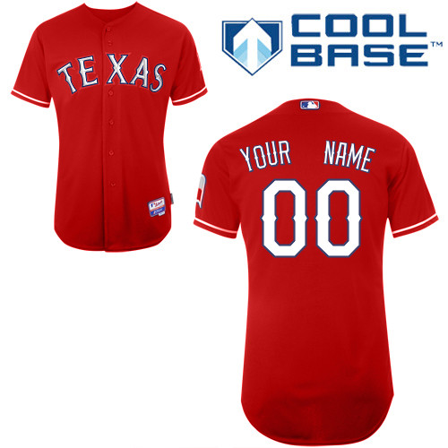 Texas Rangers Personalized Custom red MLB Jersey