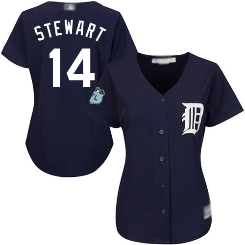 Tigers #14 Christin Stewart Navy Blue Alternate Women's Stitched Baseball Jersey