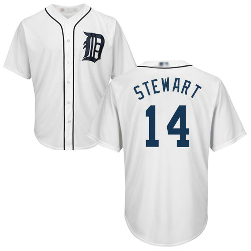 Tigers #14 Christin Stewart White Cool Base Stitched Youth Baseball Jersey