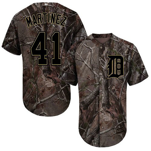 Tigers #41 Victor Martinez Camo Realtree Collection Cool Base Stitched Baseball Jersey