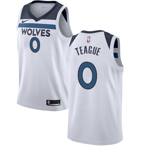 Timberwolves #0 Jeff Teague White Women's Basketball Swingman Association Edition Jersey