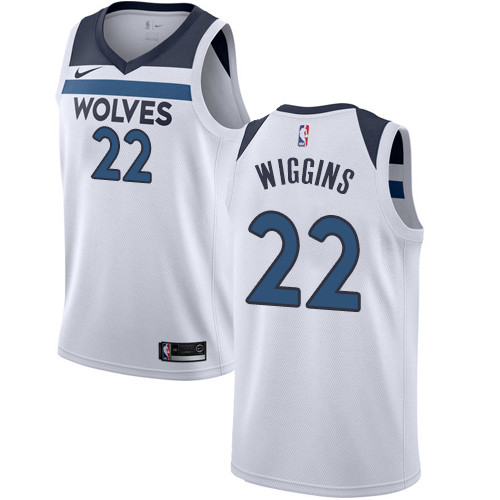 Timberwolves #22 Andrew Wiggins White Women's Basketball Swingman Association Edition Jersey