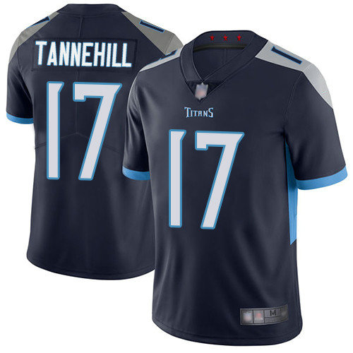 Titans #17 Ryan Tannehill Navy Blue Team Color Men's Stitched Football Vapor Untouchable Limited Jersey
