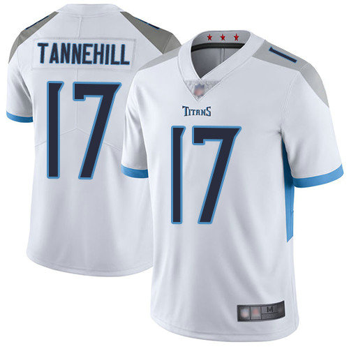 Titans #17 Ryan Tannehill White Men's Stitched Football Vapor Untouchable Limited Jersey
