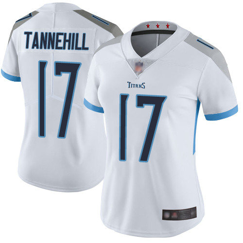Titans #17 Ryan Tannehill White Women's Stitched Football Vapor Untouchable Limited Jersey