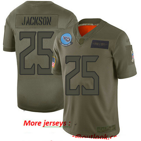 Titans #25 Adoree' Jackson Camo Men's Stitched Football Limited 2019 Salute To Service Jersey