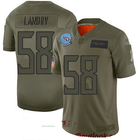 Titans #58 Harold Landry Camo Men's Stitched Football Limited 2019 Salute To Service Jersey