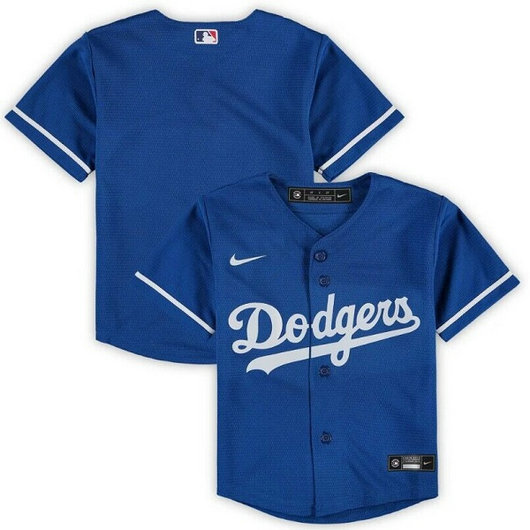 Toddler Los Angeles Dodgers Blank Blue Stitched Baseball Jersey
