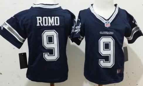 Toddler Nike Dallas Cowboys 9 Tony Romo Blue NFL Jersey