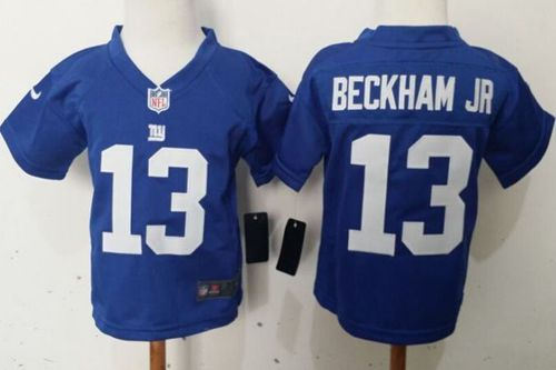 Toddler Nike New York Giants 13 Odell Beckham Jr Royal Blue Team Color NFL Elite Jersey