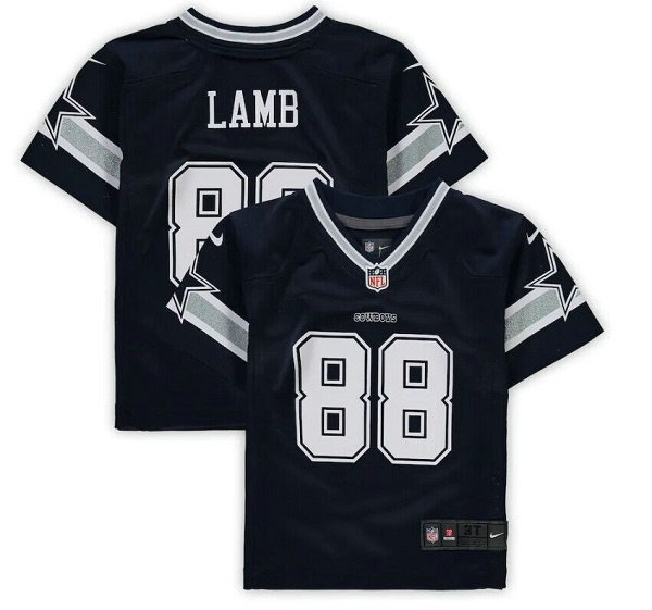 Toddlers Dallas Cowboys #88 CeeDee Lamb Navy Stitched Jersey