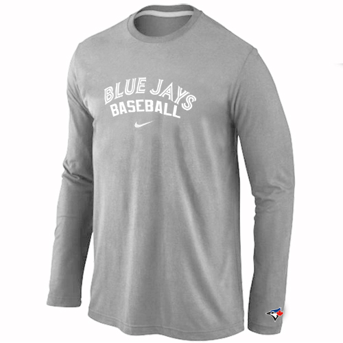 Toronto Blue Jays Long Sleeve T-Shirt Grey