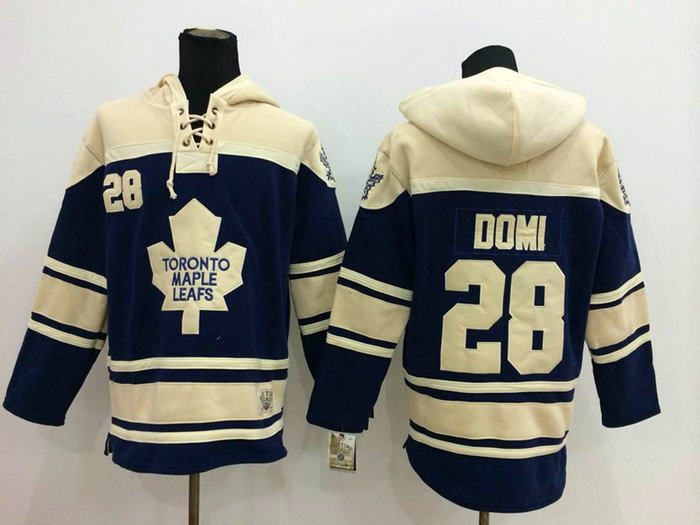 Toronto Maple Leafs 28 DOMI navy BlueNHL Hockey hoddies