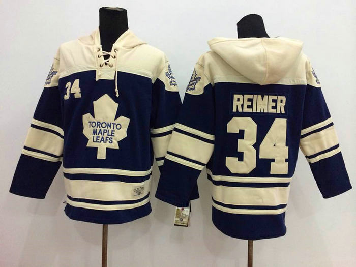 Toronto Maple Leafs 34 James Reimer navy blueNHL Hockey hoddies