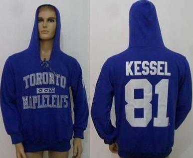Toronto Maple Leafs 81 Phil Kessel Blue CCM Lace Up Hoodie