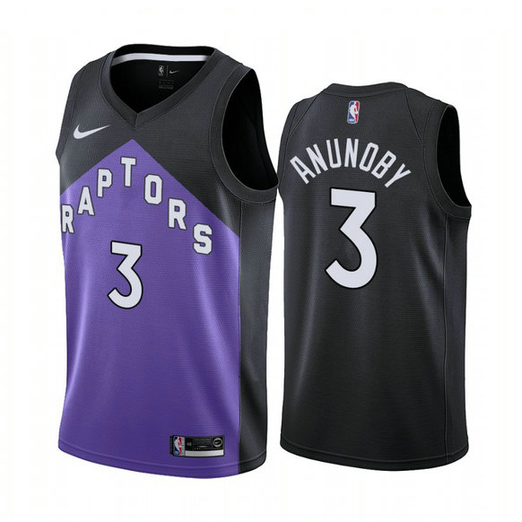 Toronto Raptors #3 OG Anunoby Purple NBA Swingman 2020-21 Earned Edition Jersey